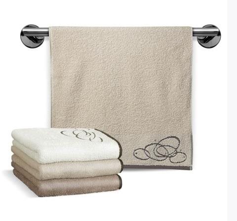 Veba Osuška Nora Elipsy 70×140 cm béžová - Bath Towel - Main image