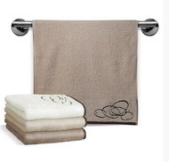 Veba Osuška Nora Elipsy 70×140 cm oříšková - Bath Towel