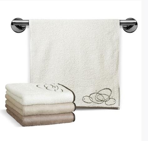 Veba Osuška Nora Elipsy 70×140 cm smetanová - Bath Towel - Main image