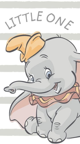 Jerry Fabrics Towel Dumbo stripe little 70×140 cm - Children's Bath Towel - Main image