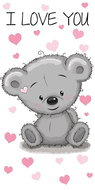 Jerry Fabrics Teddy Bear towel 70×140 cm - Children's Bath Towel
