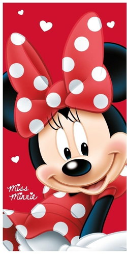 Jerry Fabrics Towel Minnie Big Red 70×140 cm - Children's Bath Towel - Main image