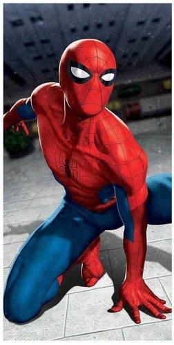 Jerry Fabrics Towel Spiderman blue 03 70×140 cm - Children's Bath Towel - Main image