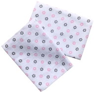 PREM INTERNATIONAL Tetra towel 90×100 cm Flowers grey-pink (pack of 1) - Children's Bath Towel