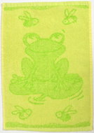 Profod Baby towel Frog green 30×50 cm - Children's Bath Towel