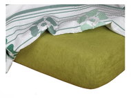 Dadka Terry sheet olive 180×200×15 cm - Bedsheet