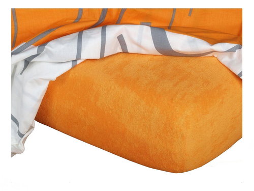 Dadka Terry sheet orange 180×200×15 cm - Bedsheet - Main image