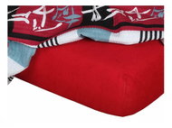 Dadka Terry sheet burgundy 90×200×15 cm - Bedsheet