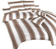 Dadka Linen cotton Snake brown 140×200, 70×90 cm - Bed Linen