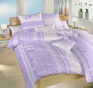 Dadka Povlečení bavlna Kostky fialové 140×200, 70×90 cm - Povlečení