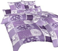 Dadka Povlečení bavlna Pampelišky 3D fialové 140×200, 70×90 cm - Povlečení