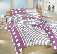 Dadka Povlečení satén Argentina fialová 240×200, 2×70×90 cm - Povlečení