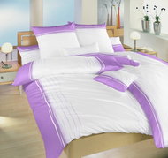 Dadka Povlečení satén Ibiza fialová 140×200, 70×90 cm - Povlečení