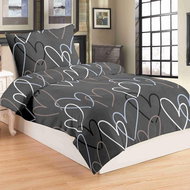 Jahu Povlečení mikroflanel Love 140×200, 70×90 cm - Povlečení