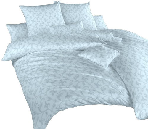 Dadka Linen damask Rokoko blue 140x200, 70x90 cm - Bed Linen - Main image
