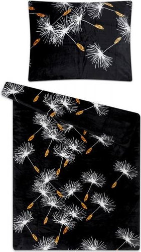 Svitap sleepwell Bed Linen Micro Flannel Dandelion Small Black 140×200, 70×90cm - Bed Linen - Main image