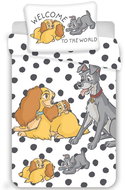 Jerry Fabrics Disney Bed Linen Lady and The Tramp Baby 100x135, 40x60cm - Children's Bedding