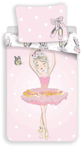 Jerry Fabrics Bed Linen Photo Print Ballerina 140x200, 70x90cm - Children's Bedding - Main image