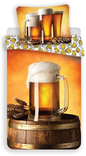 Jerry Fabrics Bed Linen Photo Print Beer 140x200, 70x90cm - Bed Linen - Main image