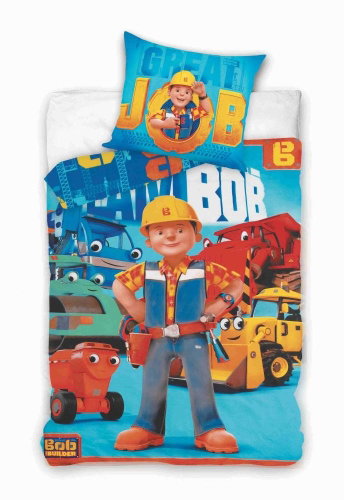 Jerry Cotton Linen Bořek Stavitel 140x200, 70x90cm - Children's Bedding - Main image