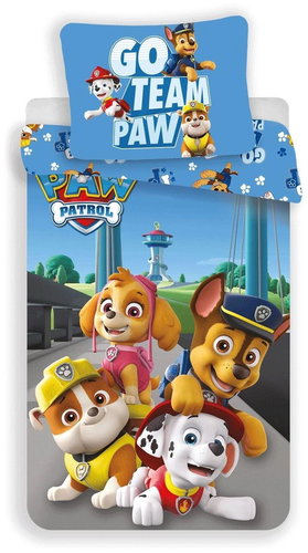 Jerry Fabrics Bed Linen Paw Patrol 161 140x200, 70x90cm - Children's Bedding - Main image