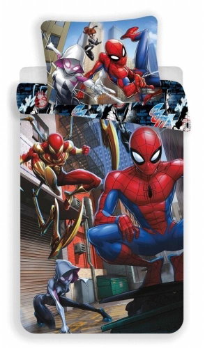 Jerry Fabrics Bed Linen Spiderman Action 140x200, 70x90cm - Children's Bedding - Main image