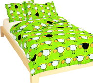 Dadka Crepe Bed Linen Sheep Flock Green 90x130, 45x60cm - Bed Linen