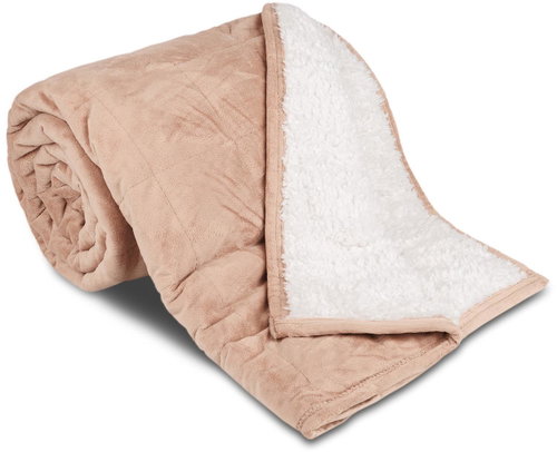 Svitap sleepwell Sheep stitch kikko grey-beige 150 × 200 cm - Blanket - Main image