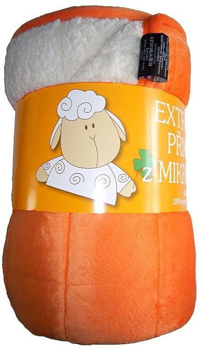 Svitap sleepwell Blanket microfiber Sheep stitch orange 150×200 cm - Blanket - Main image