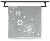 Veba Zoe Kouzlo zimy 70x140 cm šedá/bílá - Bath Towel