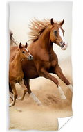 Carbotex Horse Ryzak and foal - Children's Bath Towel