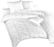 Dadka damašek Jiřiny bílé 140×220, 70×90 cm - Povlečení