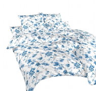 Dadka cotton bed linen Blue flowers, 140 × 200 cm, 70 × 90 cm - Bed Linen