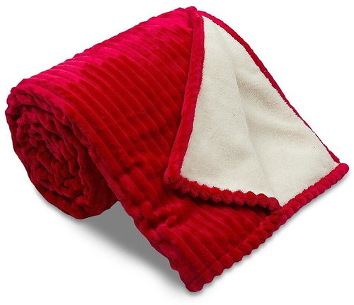 Svitap Sleepwell Blanket microfiber Sheep corduroy red - Blanket - Main image