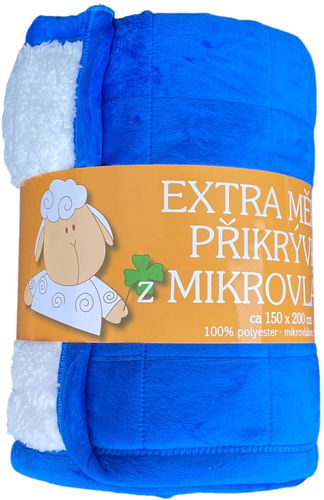 Svitap sleepwell Deka mikrovlákno Ovce prošev modrá - Deka - Hlavní obrázek