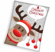 TipTrade Microflannel Christmas blanket Reindeer Rudolph - Blanket