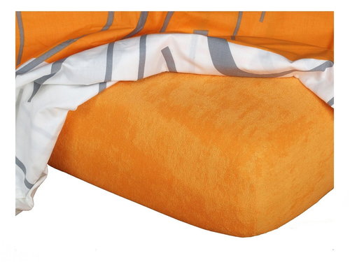 Dadka Terry orange 140×200×15 cm - Bedsheet - Main image