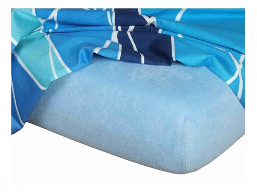 Dadka Terry light blue 140×200×15 cm - Bedsheet - Main image