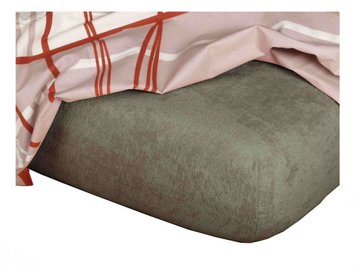 Dadka Terry opal 60×120×10 cm - Cot sheet - Main image