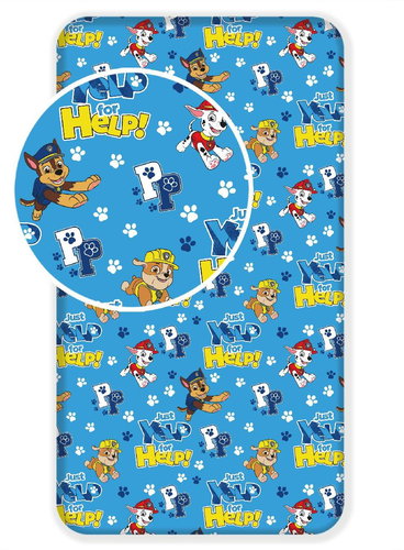 Jerry Fabrics Paw Patrol 137 Sheet 90 × 200 × 25 cm - Bedsheet - Main image