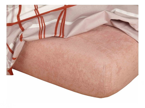 Dadka Beige terry sheet 180 × 200 × 20 cm - Bedsheet - Main image