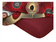 Dadka Jersey sheet burgundy 180 × 200 × 20 cm - Bedsheet