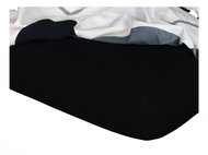 Dadka Jersey sheet black 80 × 200 × 24 cm - Bedsheet