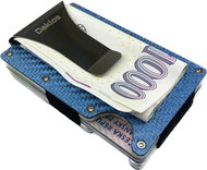 Daklos Carbet RFID carbon with clip blue - Wallet