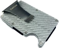 Daklos Carbon mini wallet CARBET RFID carbon with clip - silver - Wallet