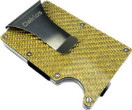 Daklos Carbet RFID carbon with clip gold - Wallet