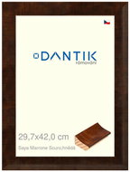 DANTIK frame 29,7 × 42, Saya Marrone Scuro brown plexi clear - Photo Frame