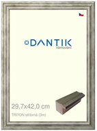 DANTIK frame 29,7 × 42, TRITON silver plexi clear - Photo Frame