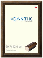 DANTIK frame 29,7 × 42, Forgia Bronzea plexi clear - Photo Frame