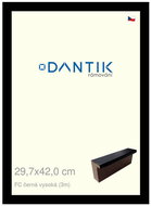 DANTIK frame 29,7 × 42, FC black high plexi clear - Photo Frame